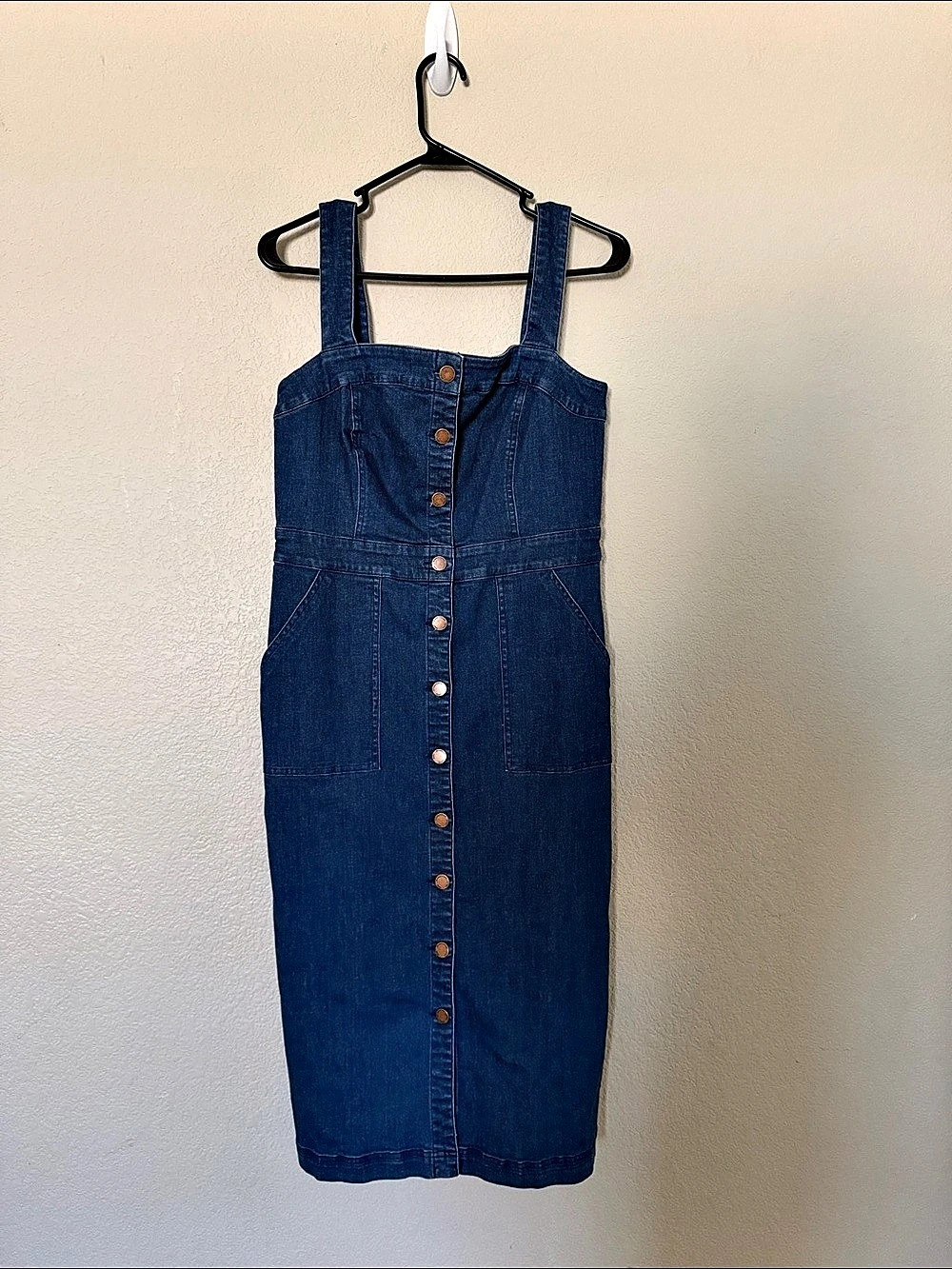 Boden Denim Midi Dress Size US 8R) Like New